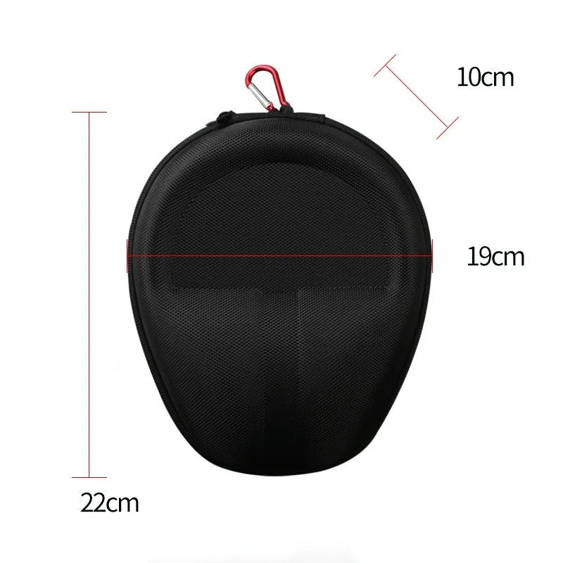 Compact Headphone Storage Bag - Black-1915198099429658625