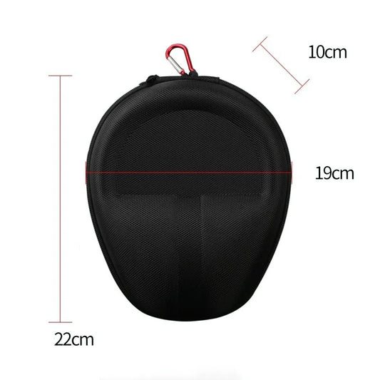 Compact Headphone Storage Bag - Black-1915198099429658625