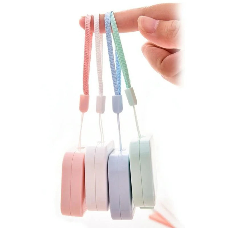Compact Leather Measuring Tape - 1.5m Mini Cute Portable