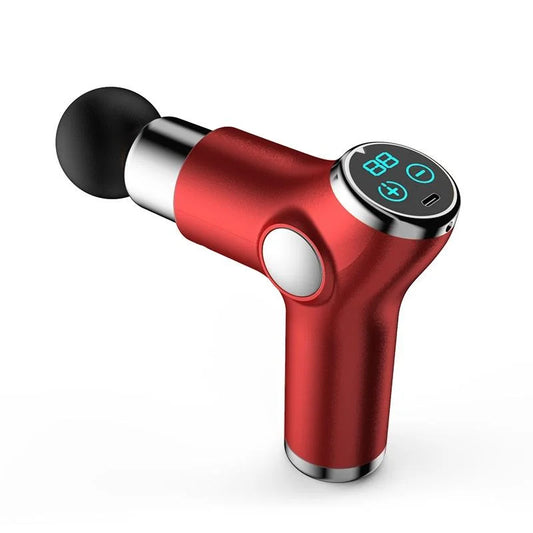 Compact Muscle Massage Gun For Relaxation - Red - Health &
