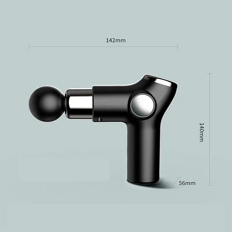Compact Muscle Massage Gun For Relaxation - Red - Health &
