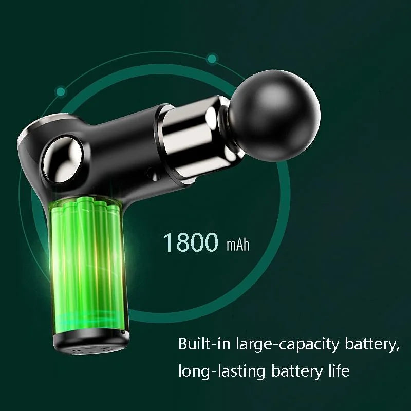 Compact Muscle Massage Gun For Relaxation - Red - Health &