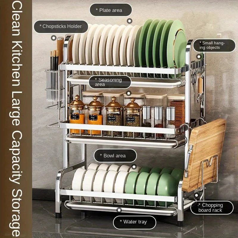Compact Rust Proof Dish Drying Rack