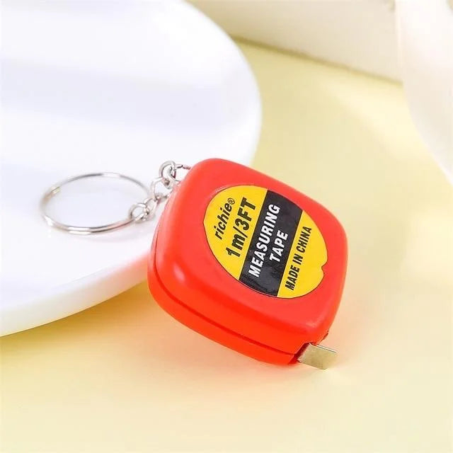 Compact Square Tape Measure Keychain - Set of 4 - Tools >
