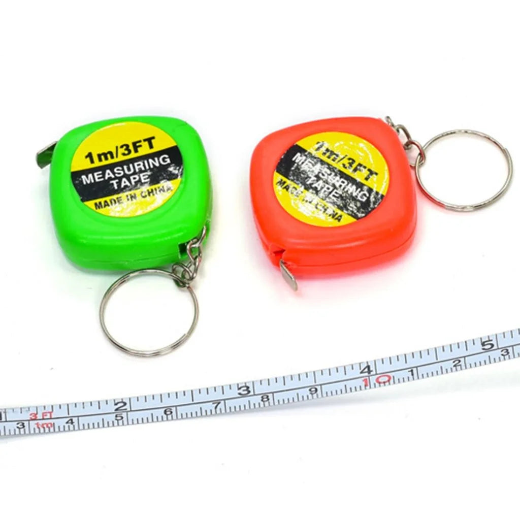 Compact Square Tape Measure Keychain - Set of 4 - Tools >