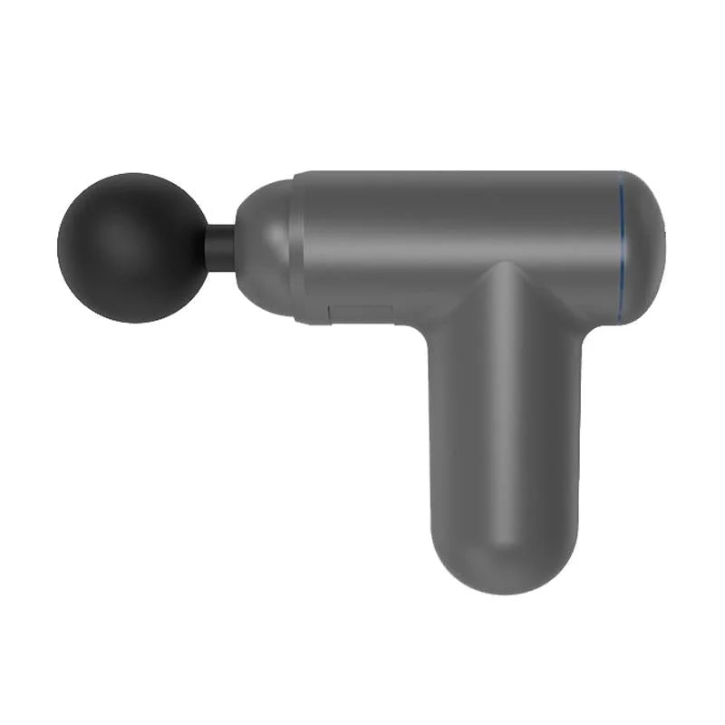 Compact Vibrating Fascia Massage Gun - Gray - Health &