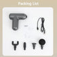 Compact Vibrating Fascia Massage Gun - Gray - Health &