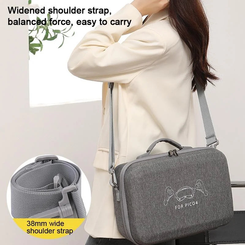 Compact Vr Storage Bag For Pico 4 - Hard Shell-1915197574793531398