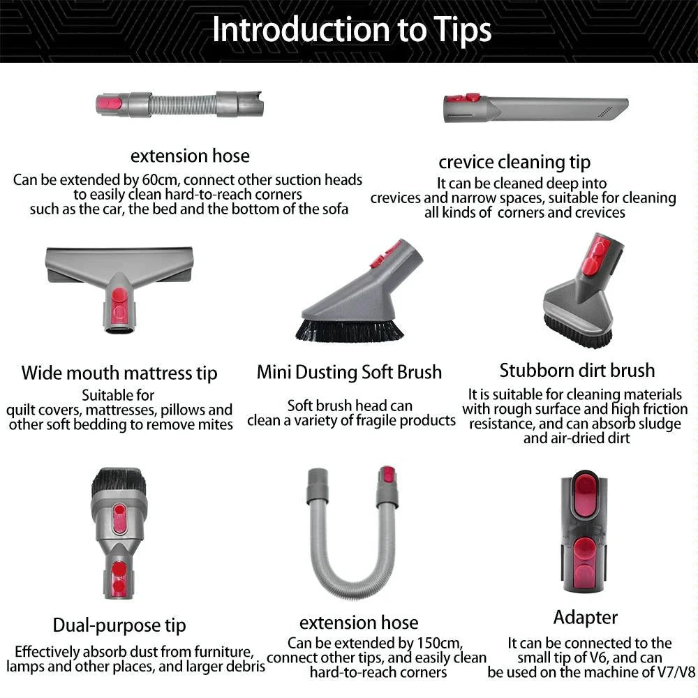 Complete Vacuum Cleaner Set for Dyson V7-v15 - Appliances >