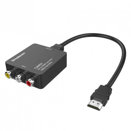Composite AV CVBS 3RCA to HDMI Video Converter 1080p