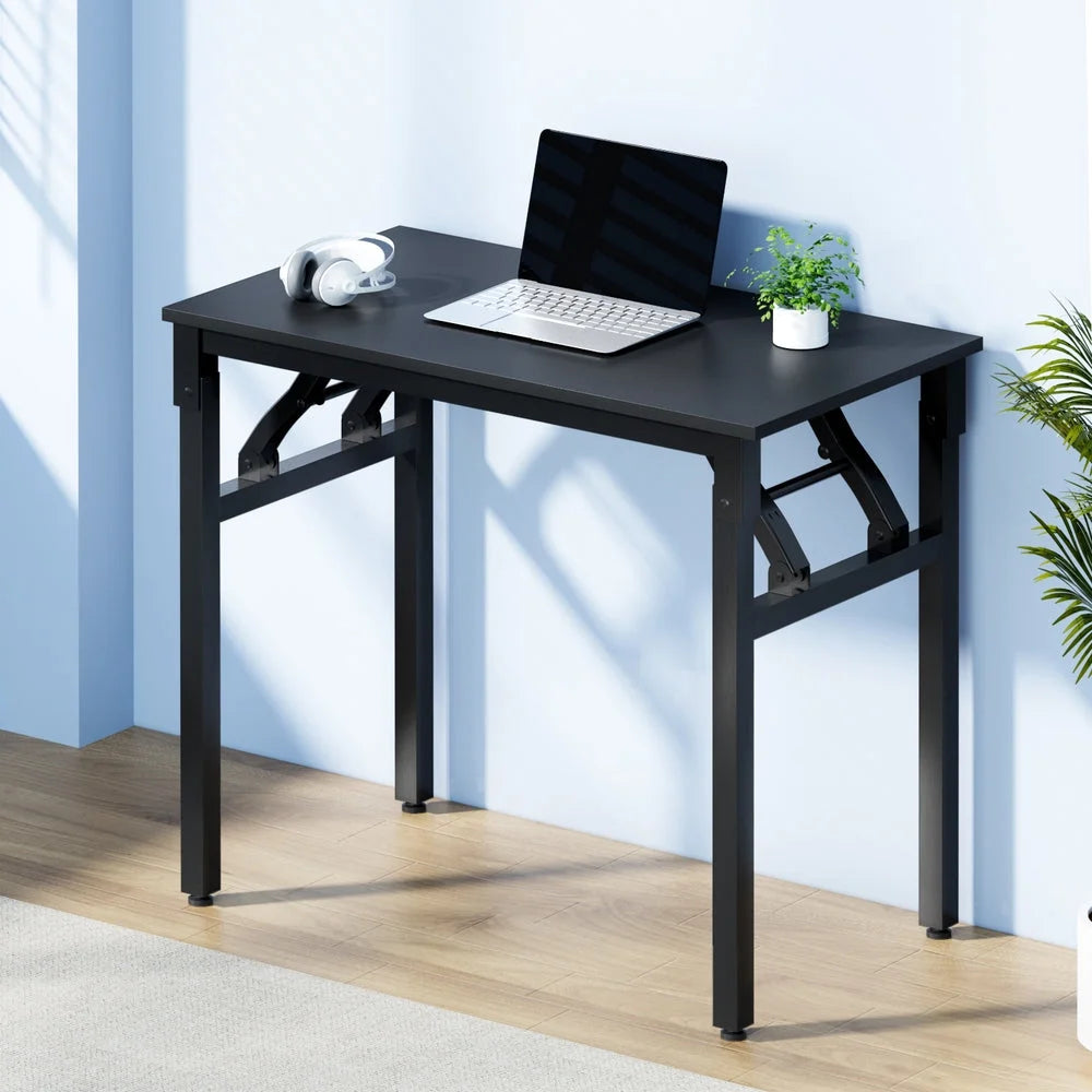 Computer Desk Foldable - Black 80CM