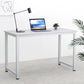 White 120cm desk with computer office study table