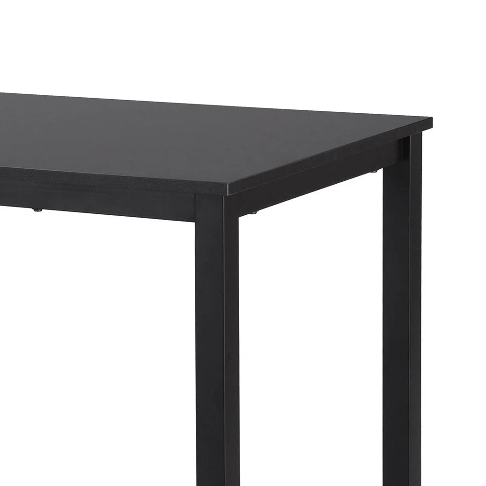 Computer Desk Home Office Study Table - Black 120CM