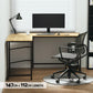 Computer Desk L Shape CPU Stand oak 147cm 852
