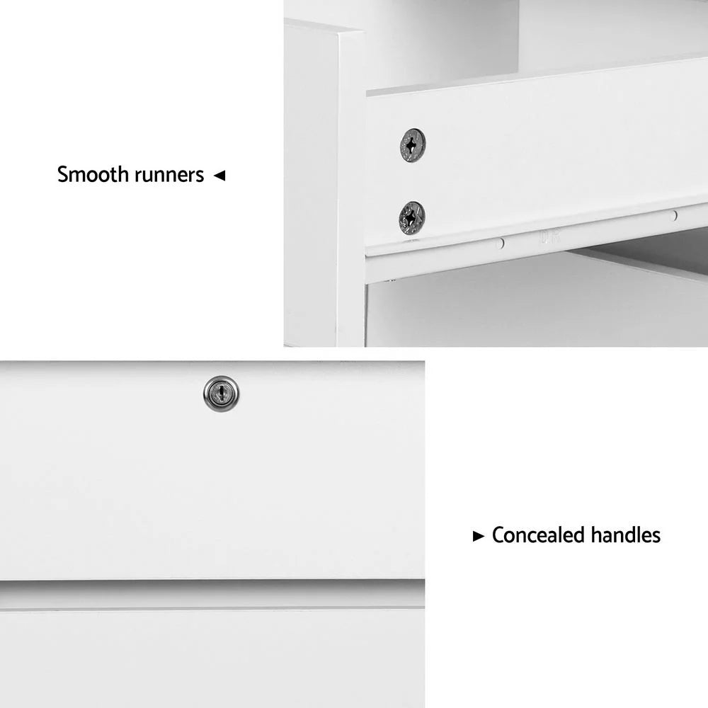 Computer Desk Office Study Table with Drawer Bookshelf