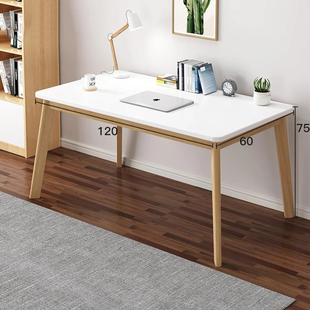 Computer Desk Study Desk 120 CM White - Furniture > Office