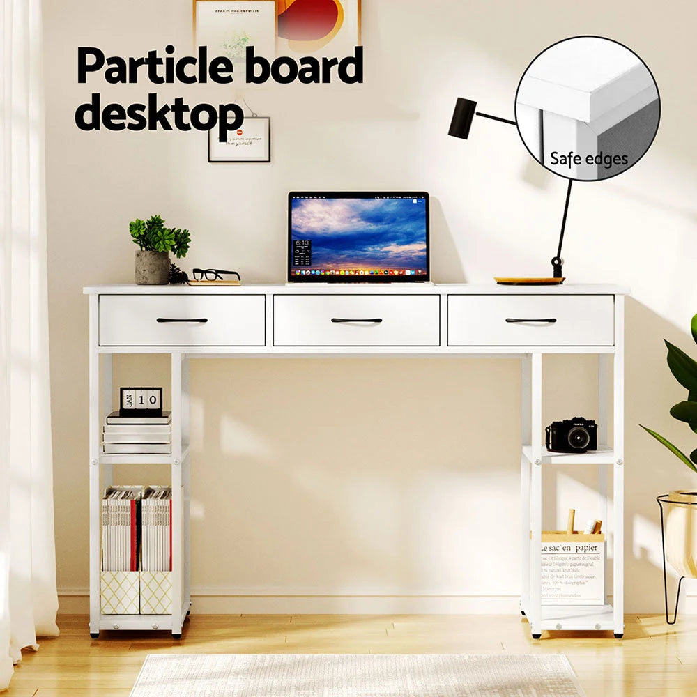 White 120cm desk for household use