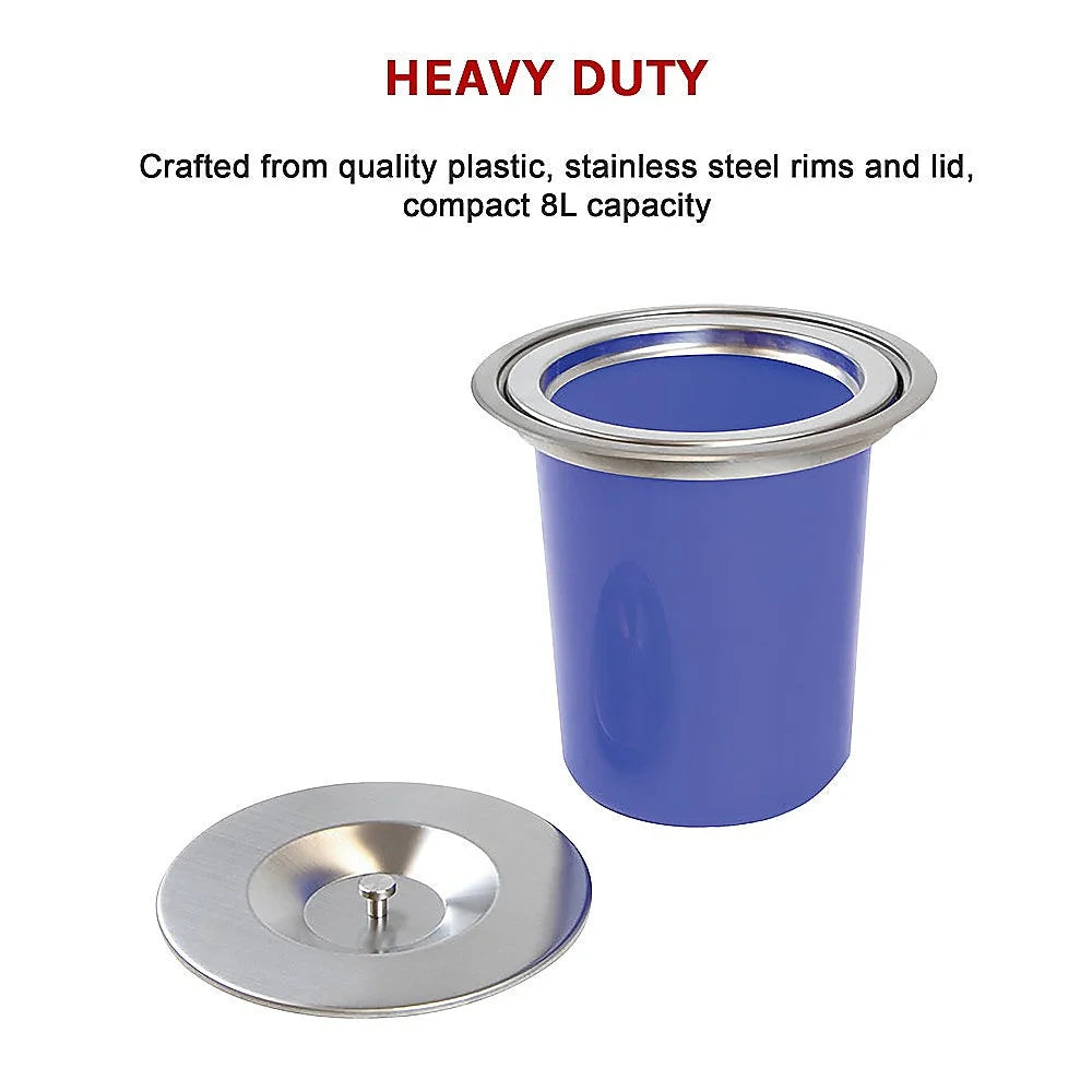 Concealed Benchtop Bin - 8L - Fitness Accessories