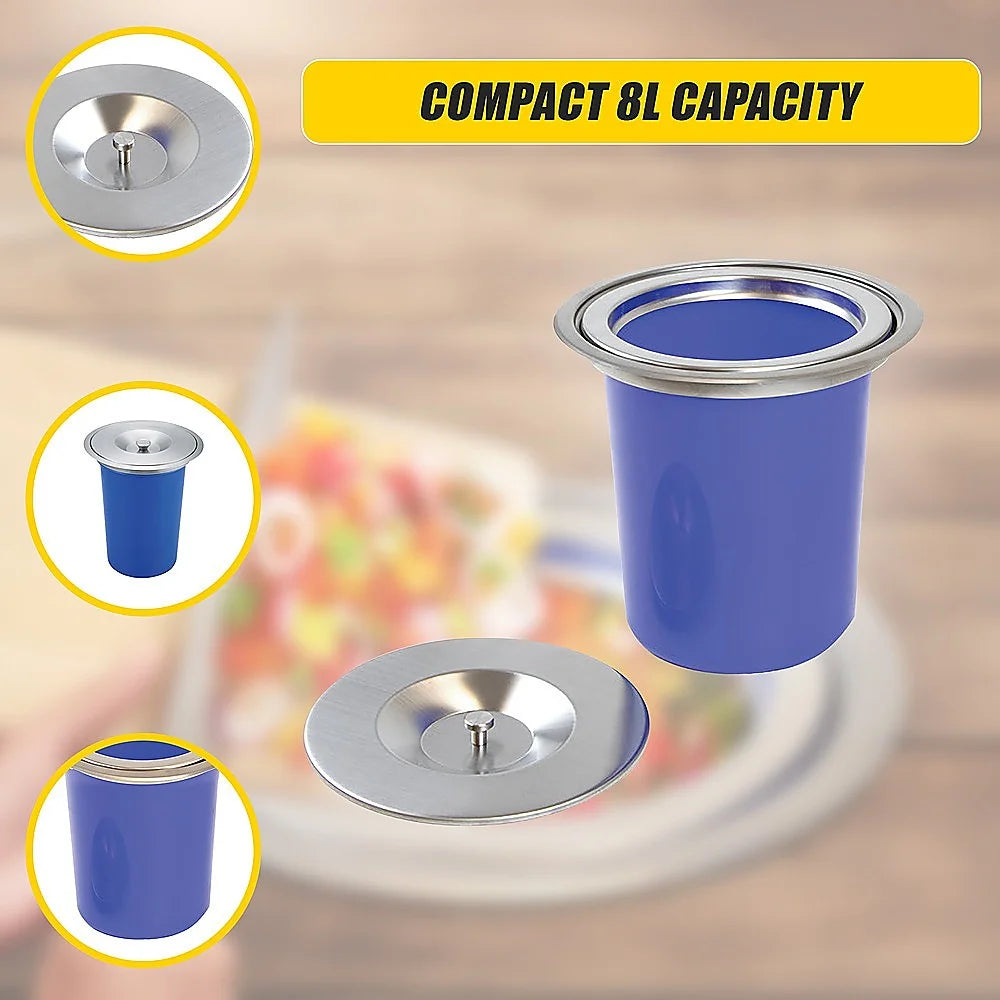 Concealed Benchtop Bin - 8L - Fitness Accessories