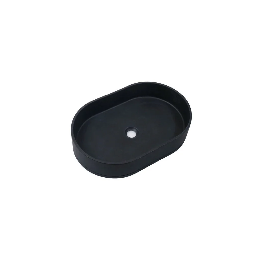 Concrete Cement Wash Basin Ultra Modern Counter Top Oval