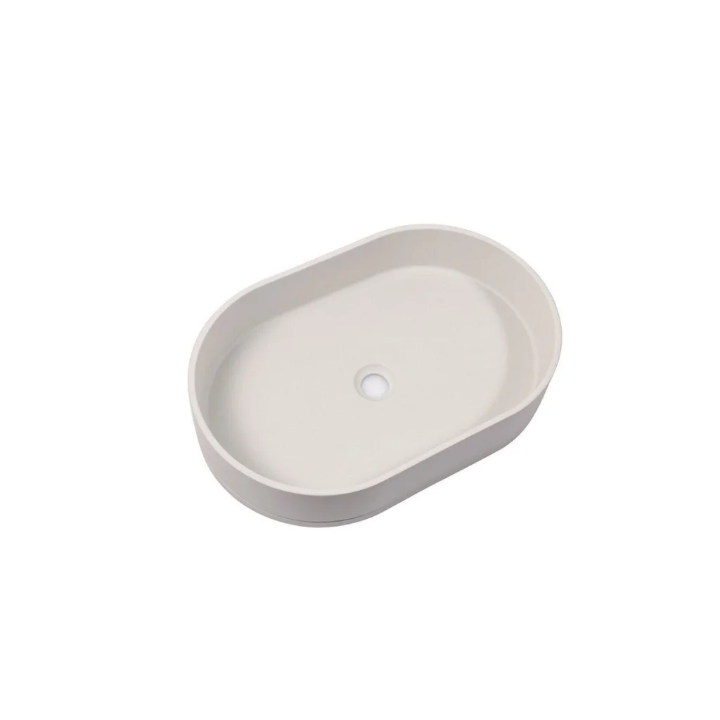 Concrete Cement Wash Basin Ultra Modern Counter Top Oval