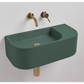Concrete Cement Wash Basin Wall Hung Counter Top Matte Lake