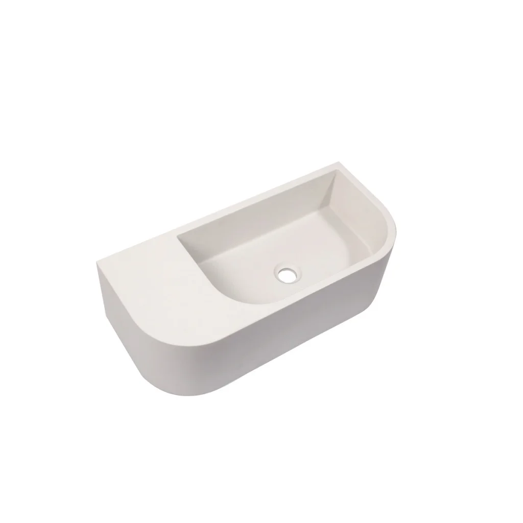 Concrete Cement Wash Basin Wall Hung Counter Top Matte