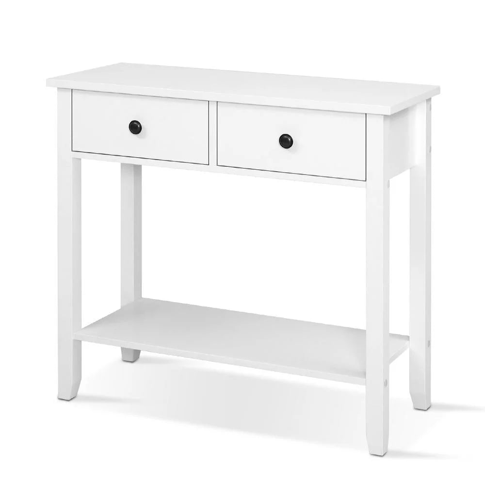 Console Table Hallway Entry Drawers White Bedroom