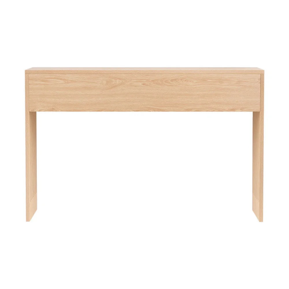 Console Table Hallway Fluted 120CM - Pine - Furniture