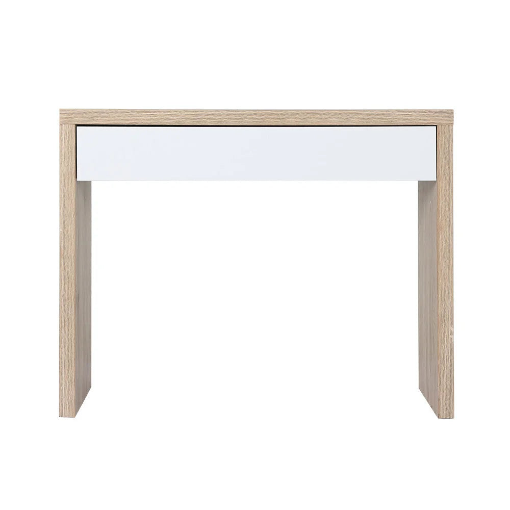 Console Table Jory with Storage Drawer - White Pine