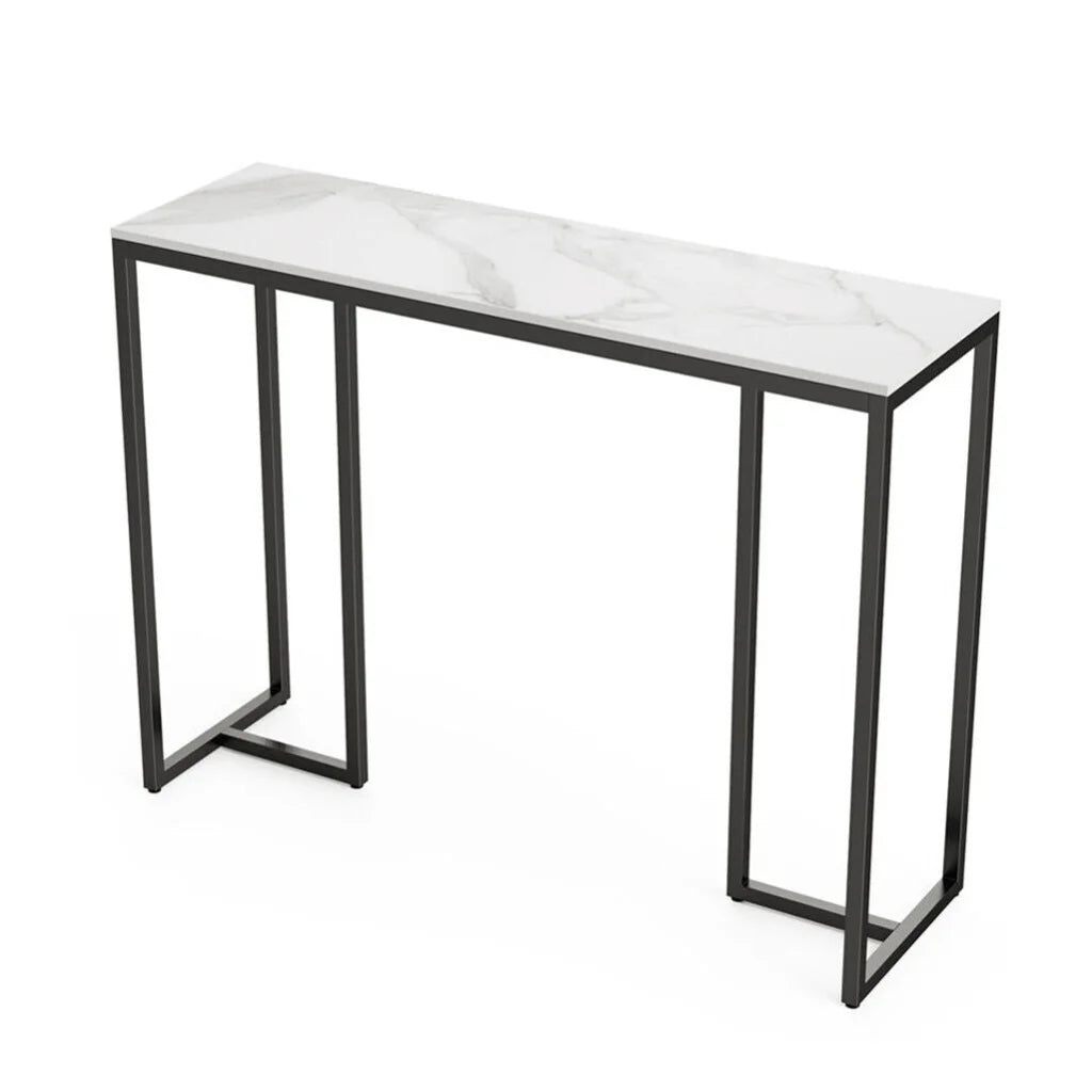 Console Table Stone Marble - Marble & Black - Furniture