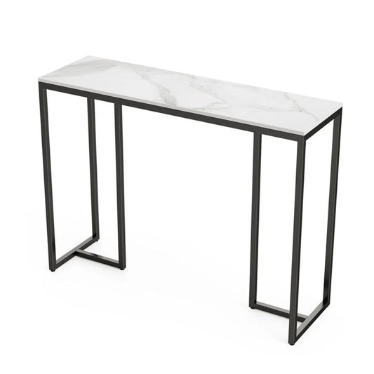 Console Table Stone Marble - Marble & Black - Furniture