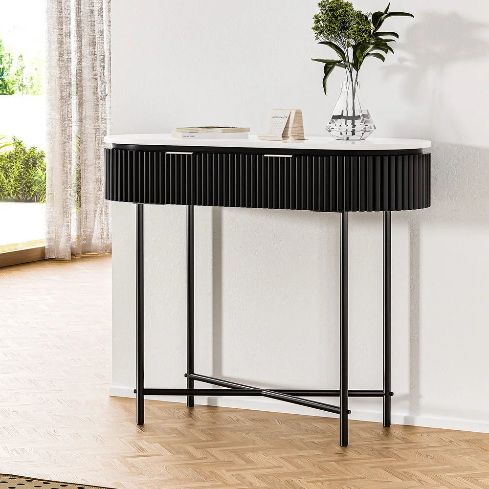 Console Table with 2 Drawers - 100CM - Furniture