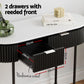 100cm console table with entry table legs and handle drawer