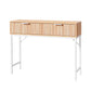 92cm console table with slim hallway table and lower shelf