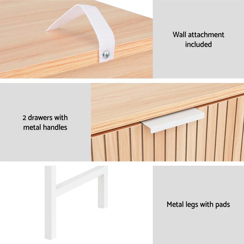 Console Table with 2 Drawers - 92CM - Furniture