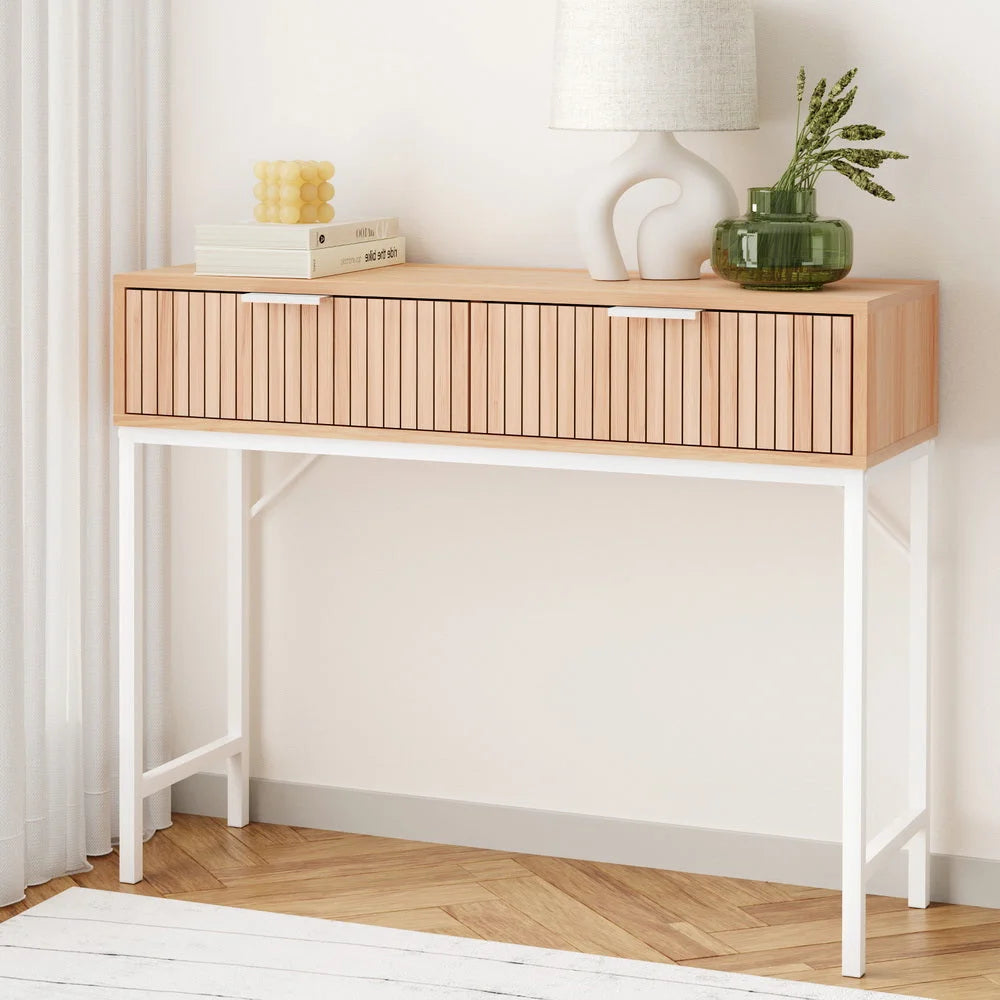 Console Table with 2 Drawers - 92CM - Furniture