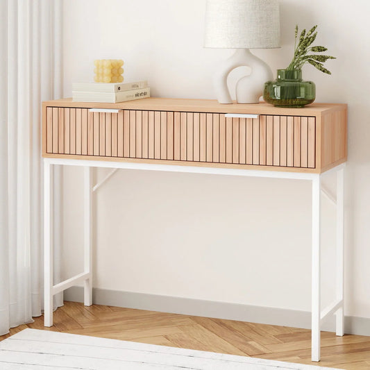 Console Table with 2 Drawers - 92CM - Furniture