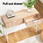 92cm console table with pine console table and open shelf