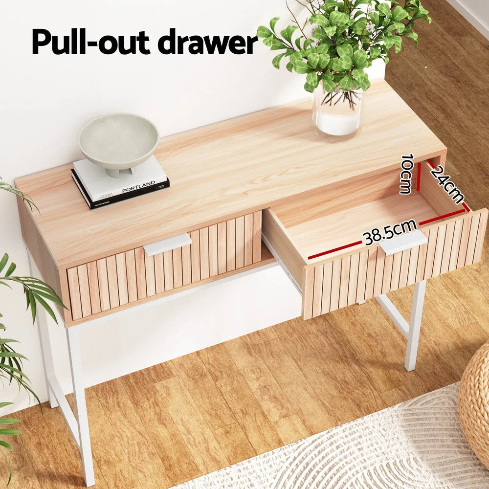 Console Table with 2 Drawers - 92CM - Furniture
