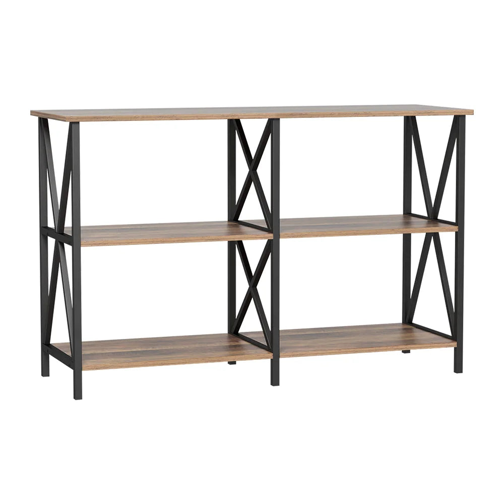 Console Table Xiah 120CM 3 Tier walnut 292