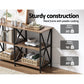 Console Table Xiah 120CM 3 Tier walnut 343