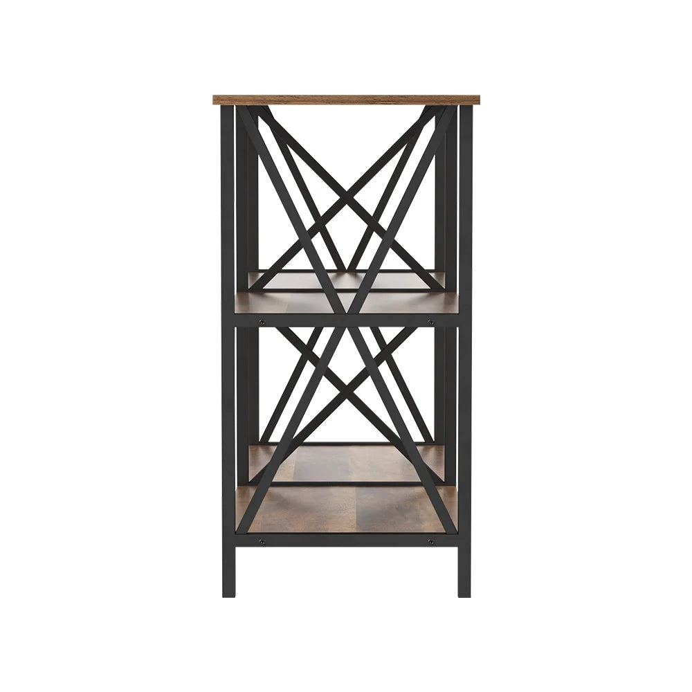 Console Table Xiah 120CM 3 Tier walnut 902