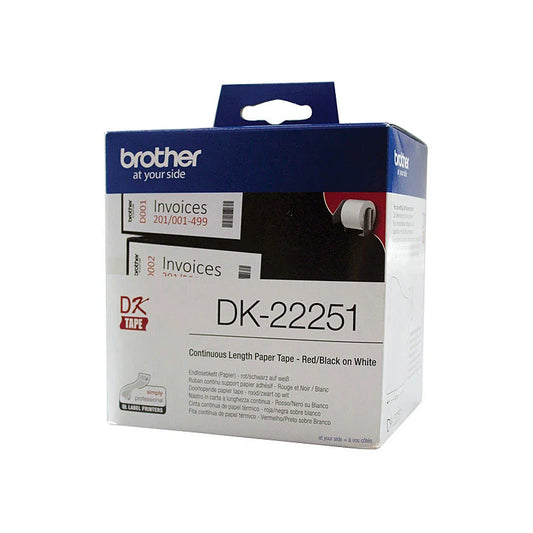 Consumer Paper Roll Brother DK-22251 - 62mm x 15.24m (With