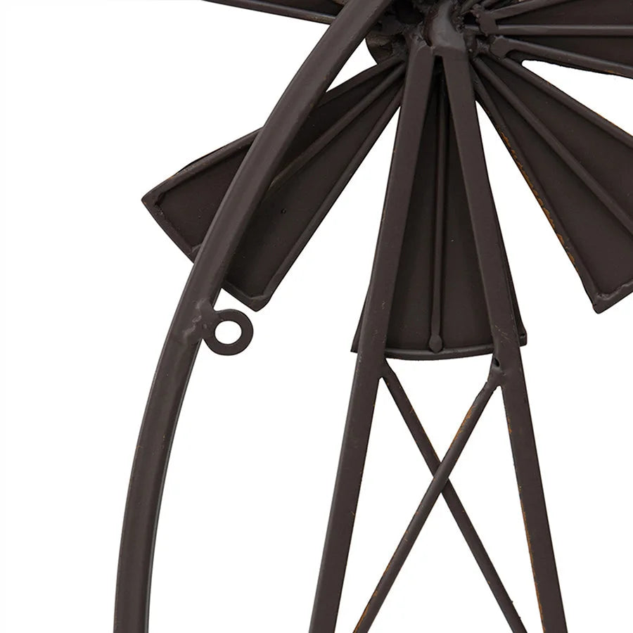 Contemporary 3 Windmill Wall Art 81cm - Home & Garden >