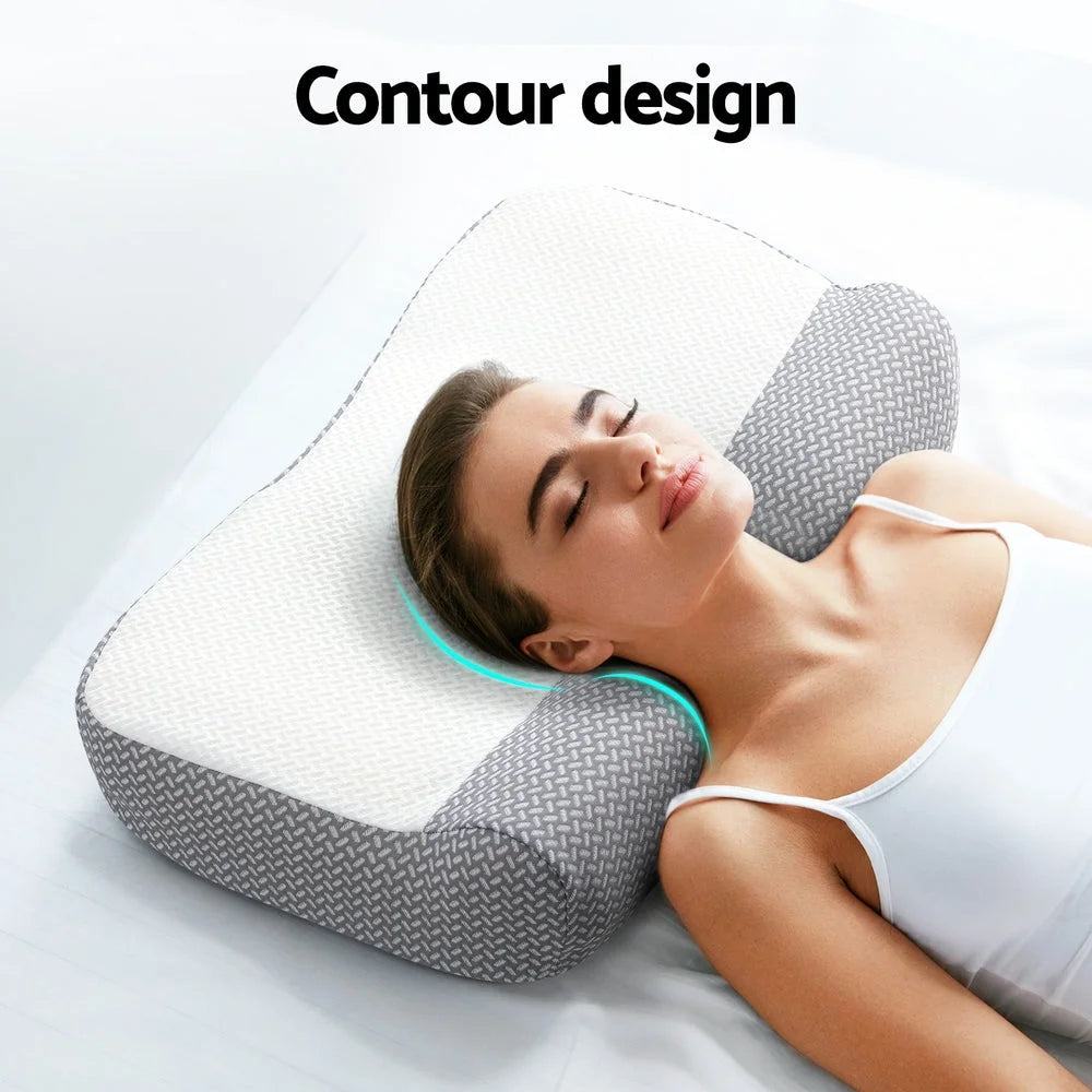 Contour Pillow Memory Foam Ergonomic Support - Home & Garden