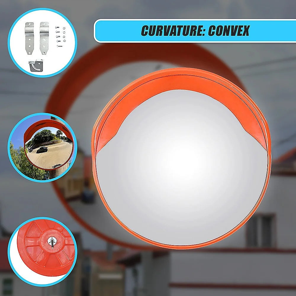 Convex Mirror 60cm Round Blind Spot Safety Traffic Driveway