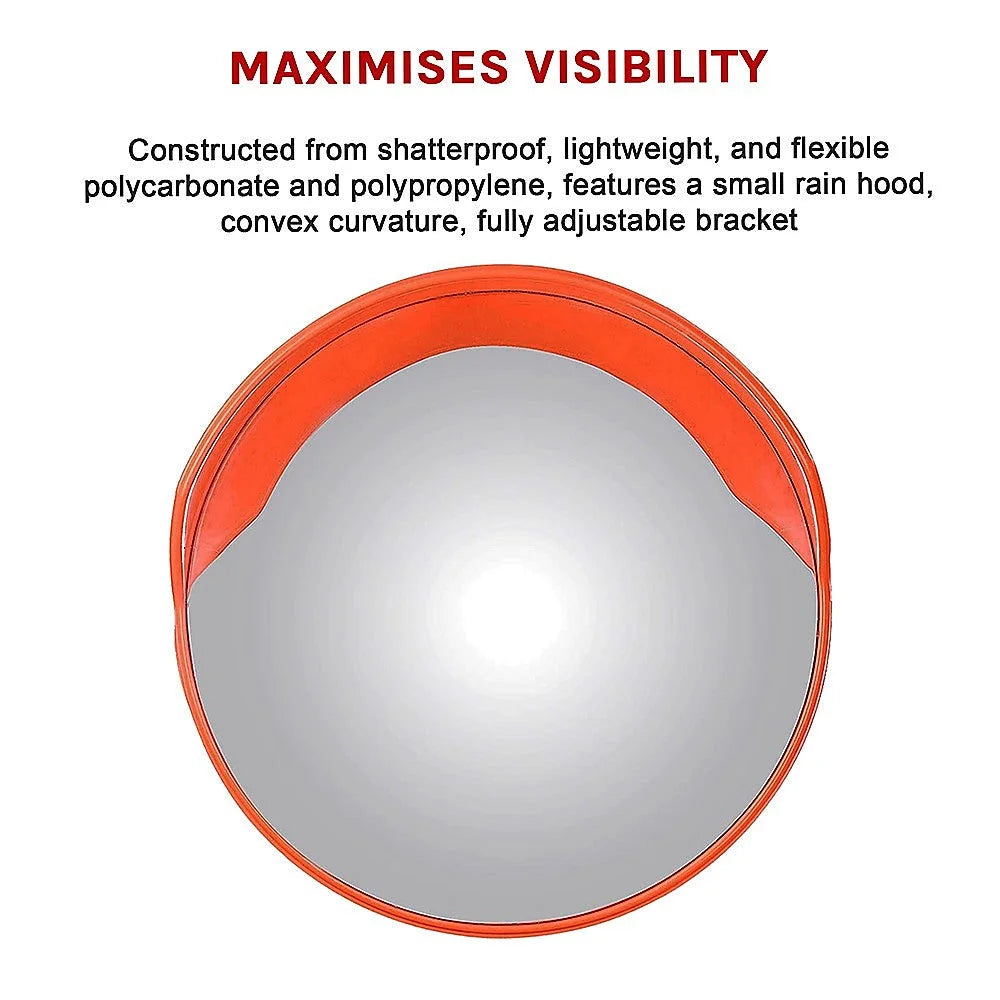 Convex Mirror 60cm Round Blind Spot Safety Traffic Driveway
