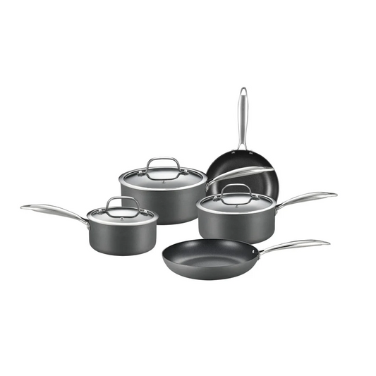 Cookware Set 8-Piece with Non-stick Coating and Glass Lids