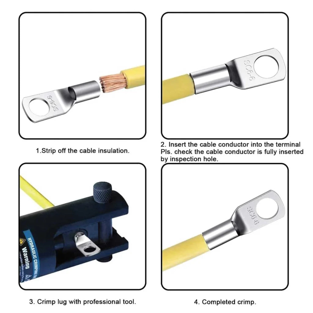 Copper Cable Lugs 240 Pcs HomeMyGarden Battery Ring